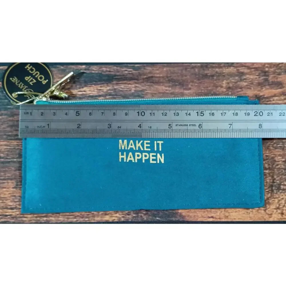 Jayne Zip Pouch - Make‎ It Happen - Teal